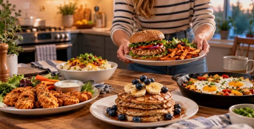 Better-for-you versions of classic diner comfort foods for Busy Weeknights