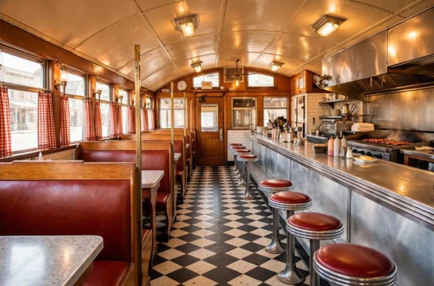 Counter Seating Etiquette at Vintage Diners: The Stool Rules