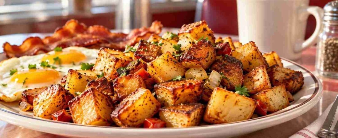 Crispy Diner Breakfast Potatoes With Savory Seasoning and Golden Edges