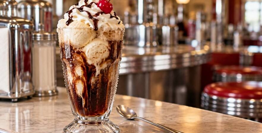 Homemade Black Cow Root Beer Float Recipe: The Diner Classic
