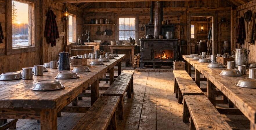 Lumber Camp Mess Hall Rules and Dining Traditions