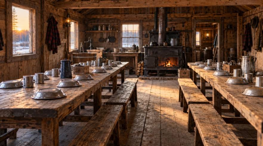 Lumber Camp Mess Hall Rules and Dining Traditions