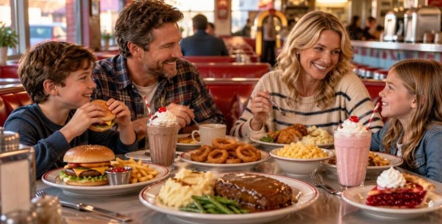 Nostalgic Diner Comfort Food Recipes for Family Dinners With Classic American Flavor