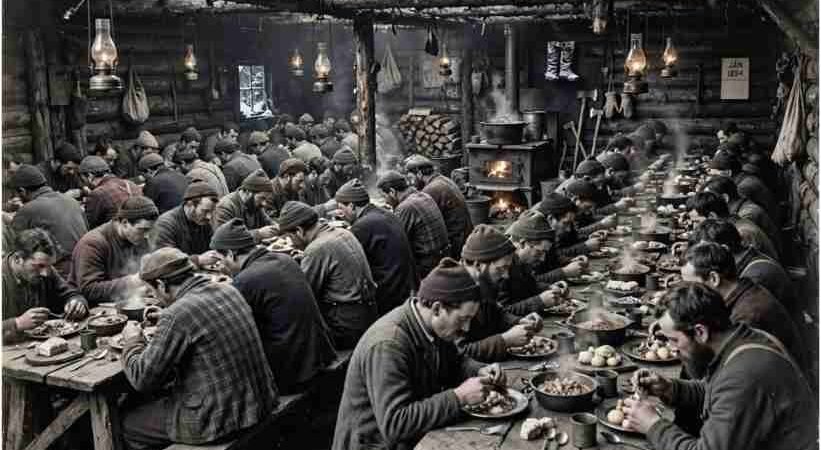 Communal Dining Traditions In Historic Logging Camps