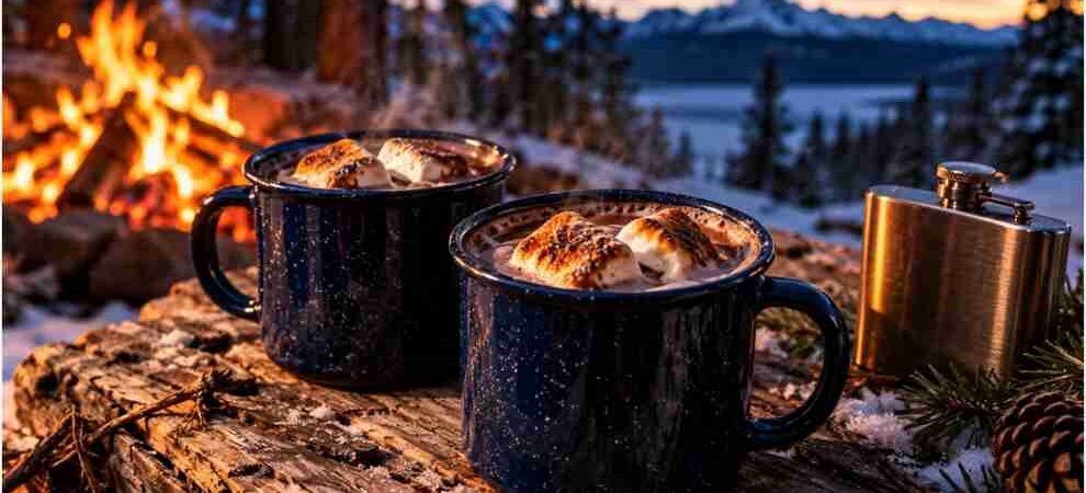 Campfire Spiked Hot Chocolate With Whiskey: The Field Guide