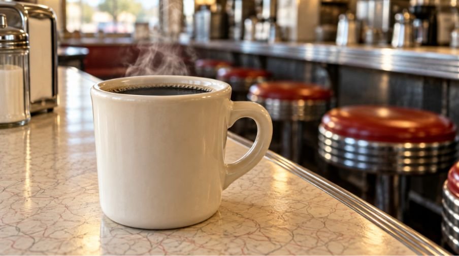 Why Do Diners Always Serve Coffee In Thick Ceramic Mugs?